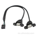 Ph2.0 Doppel USB-A Motherboard-Kabelkabel